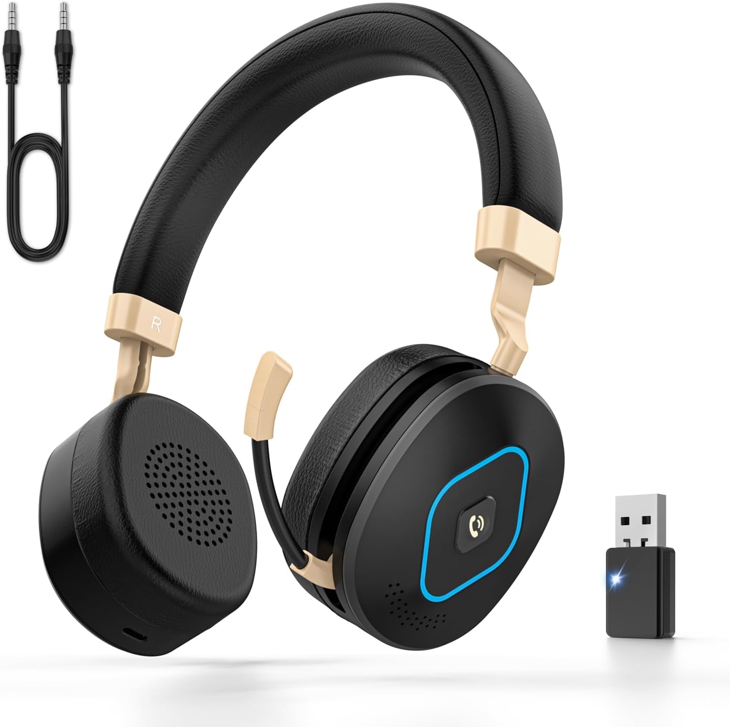 Cuffie Wireless Bluetooth con Microfono e Dongle USB - immagine 1