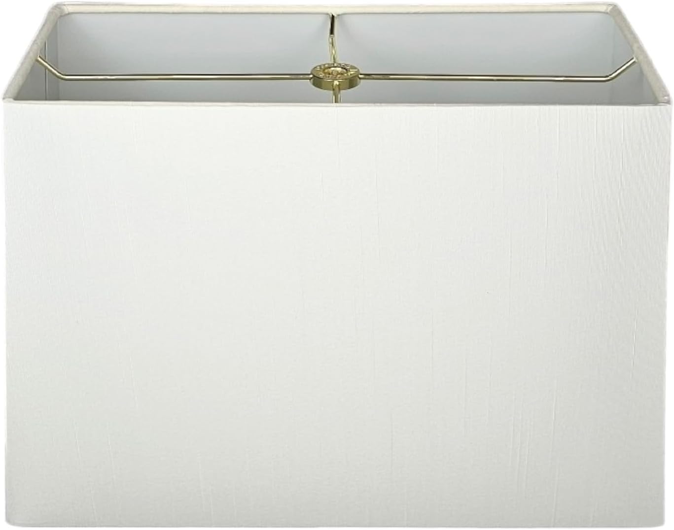 Royal Designs - Paralume Rettangolare Rigido, Bianco Lino