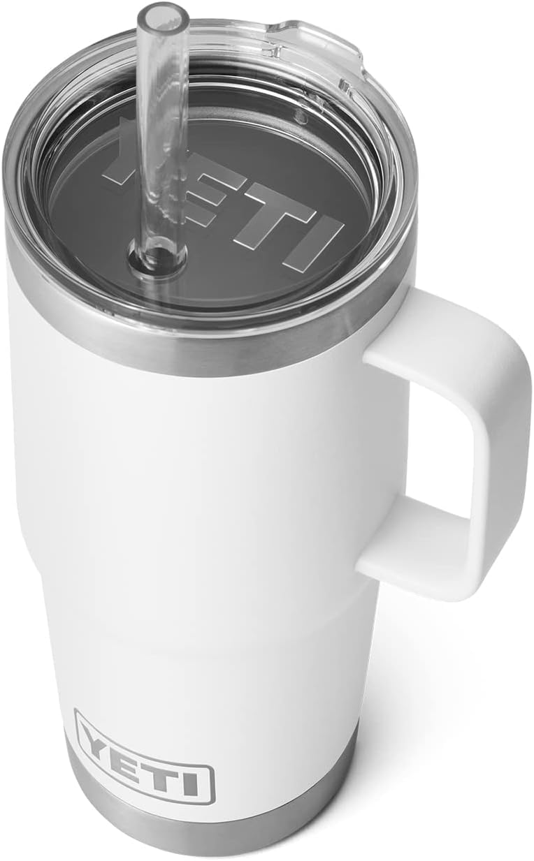 Yeti Rambler Straw Mug - Tazza Termica 739ml, White