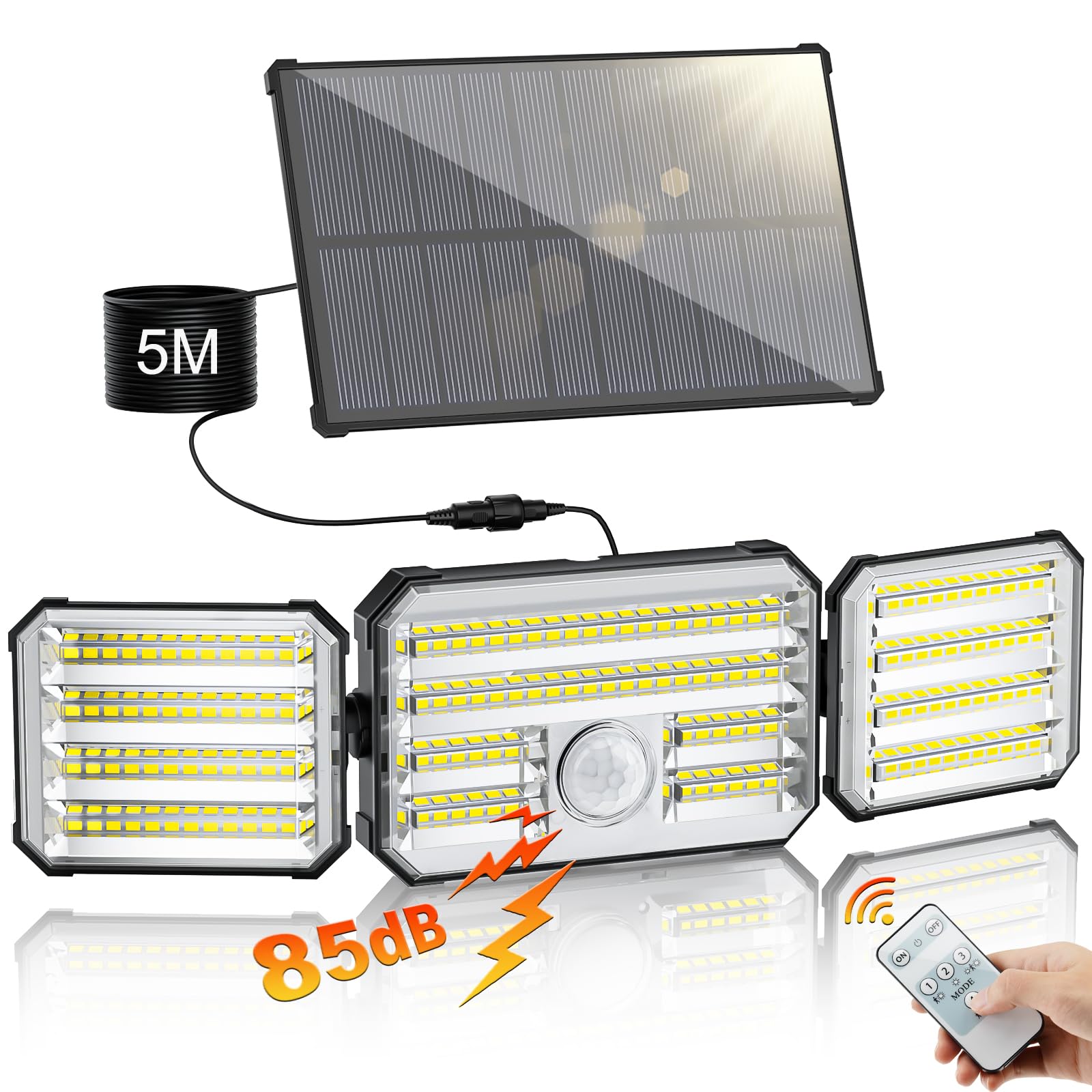 Luci Solari da Giardino - Faretto LED Esterno con Sensore