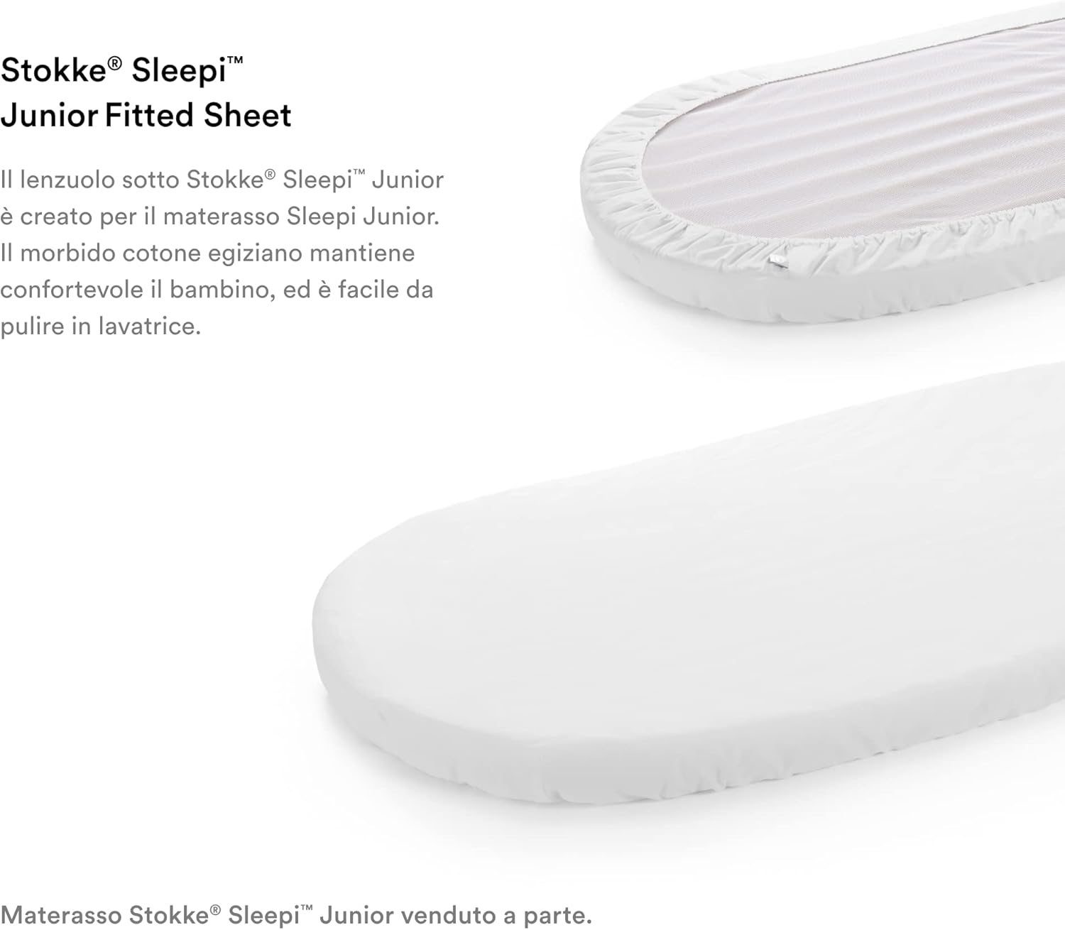 Stokke Sleepi Junior Lenzuolo sotto, Bianco - immagine 3