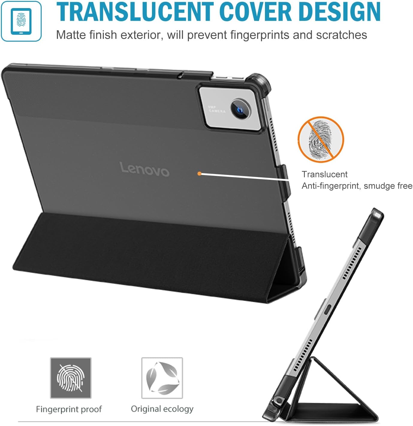 Procase Cover per Lenovo Idea Tab 11 Pollici 2025 - Nera - immagine 3