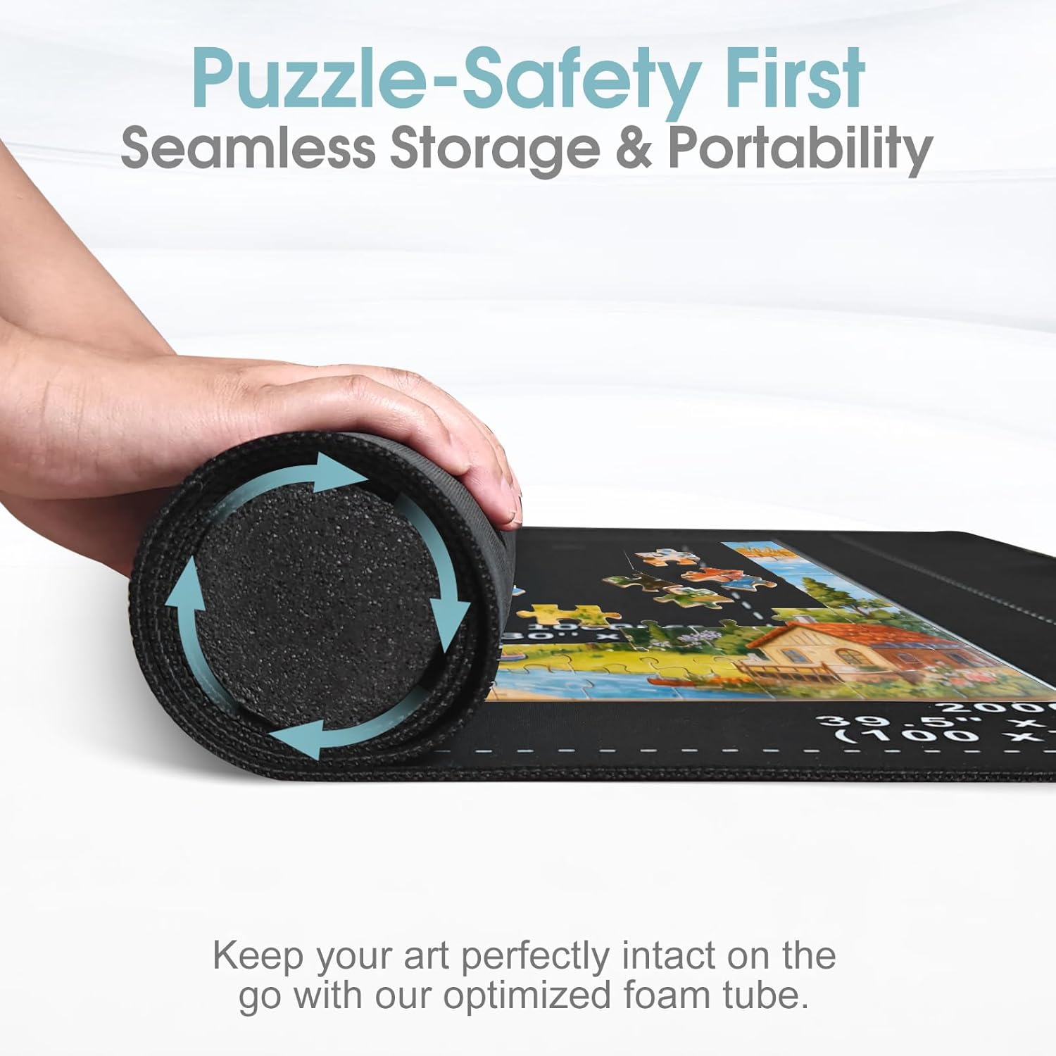 MOZOOSON Tappetino Puzzle Arrotolabile 95x150 cm - immagine 2