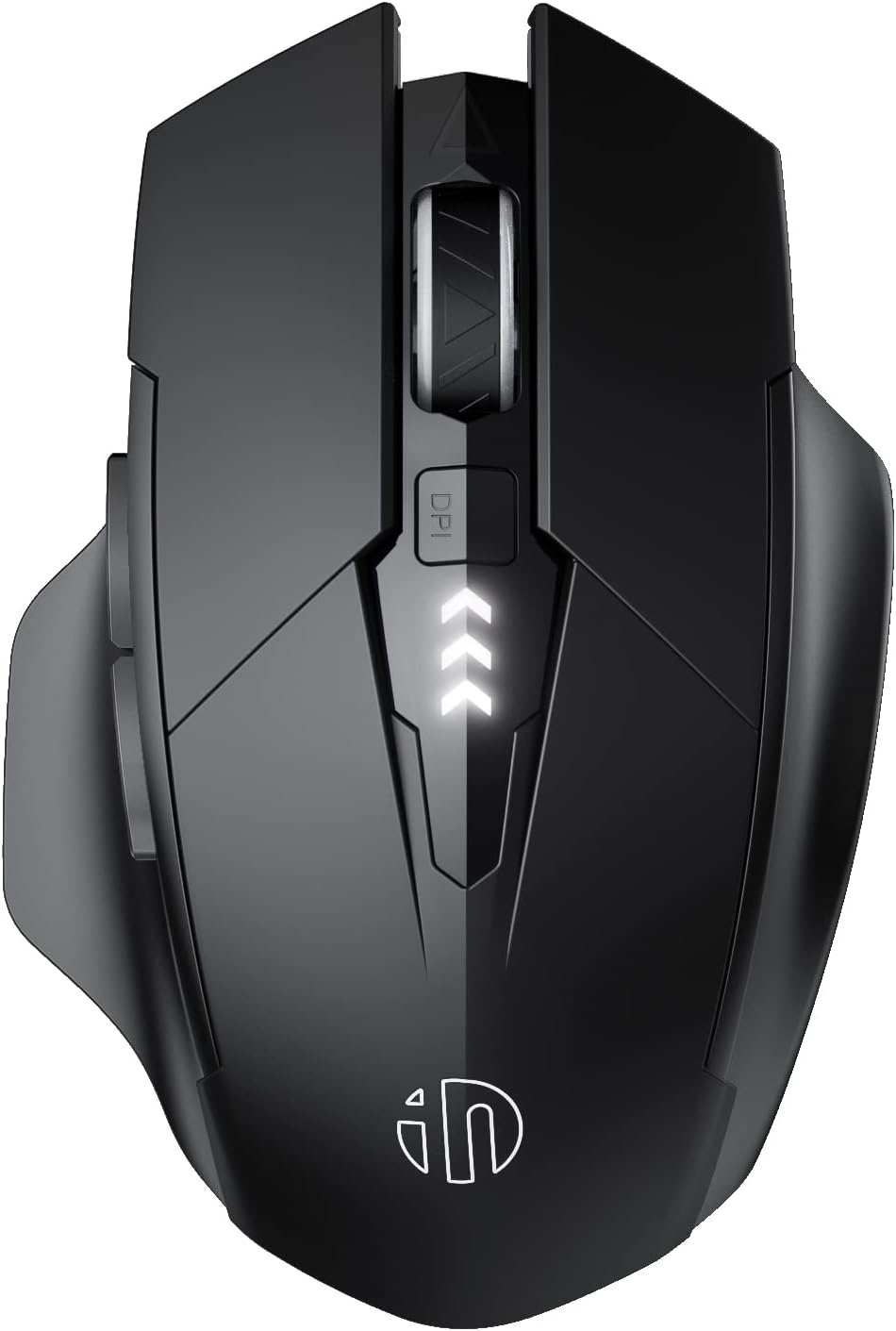 Inphic Mouse Bluetooth Wireless Ricaricabile 1600 DPI, Nero - immagine 1