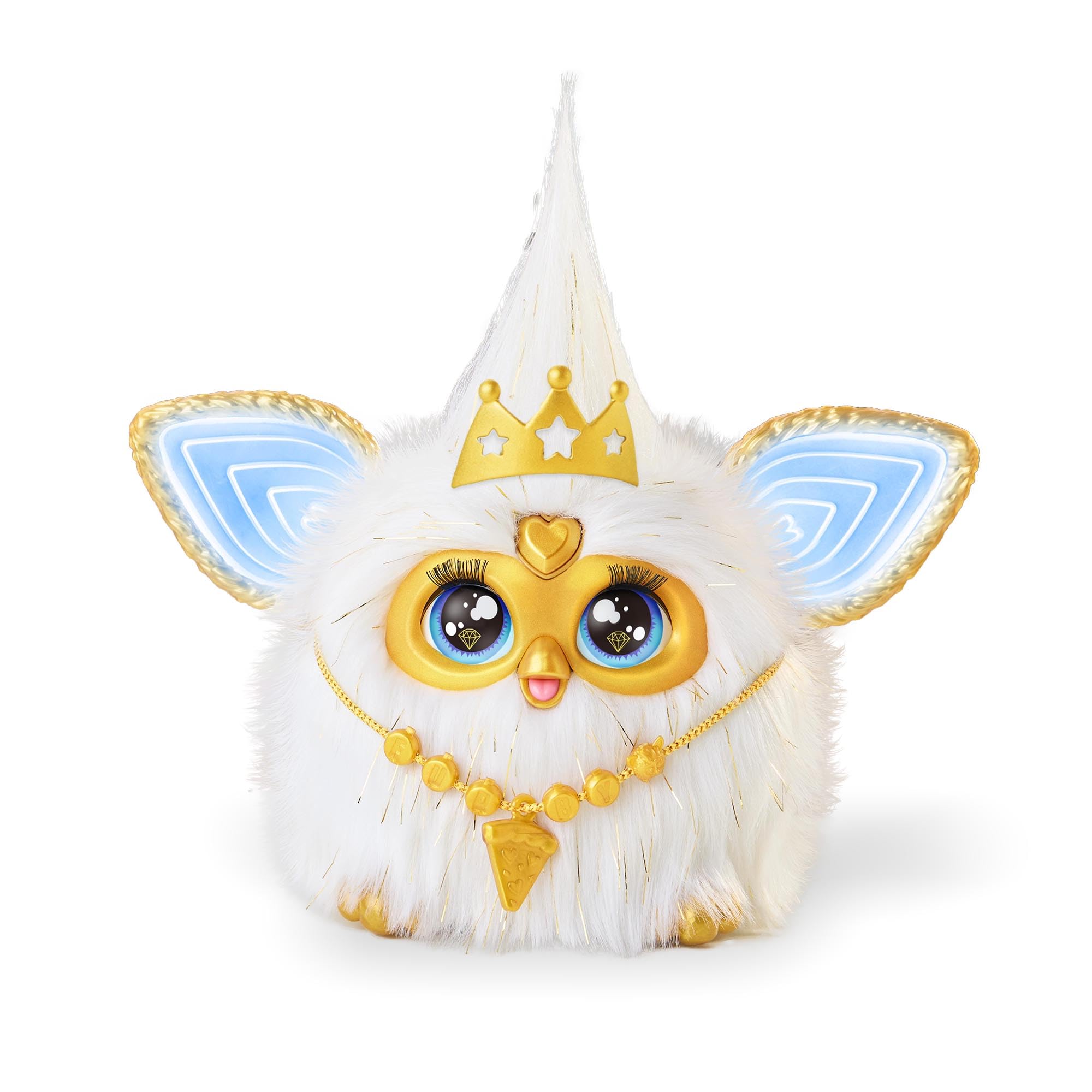 Furby Brillante Dorato, Peluche Interactive - Versione Francese