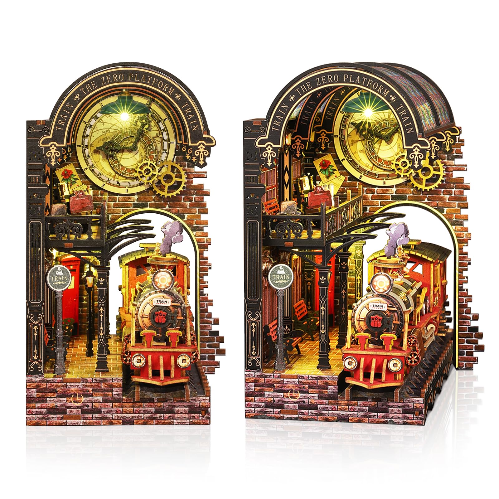 Cuteefun Book Nook Kit - Casa delle Bambole con LED