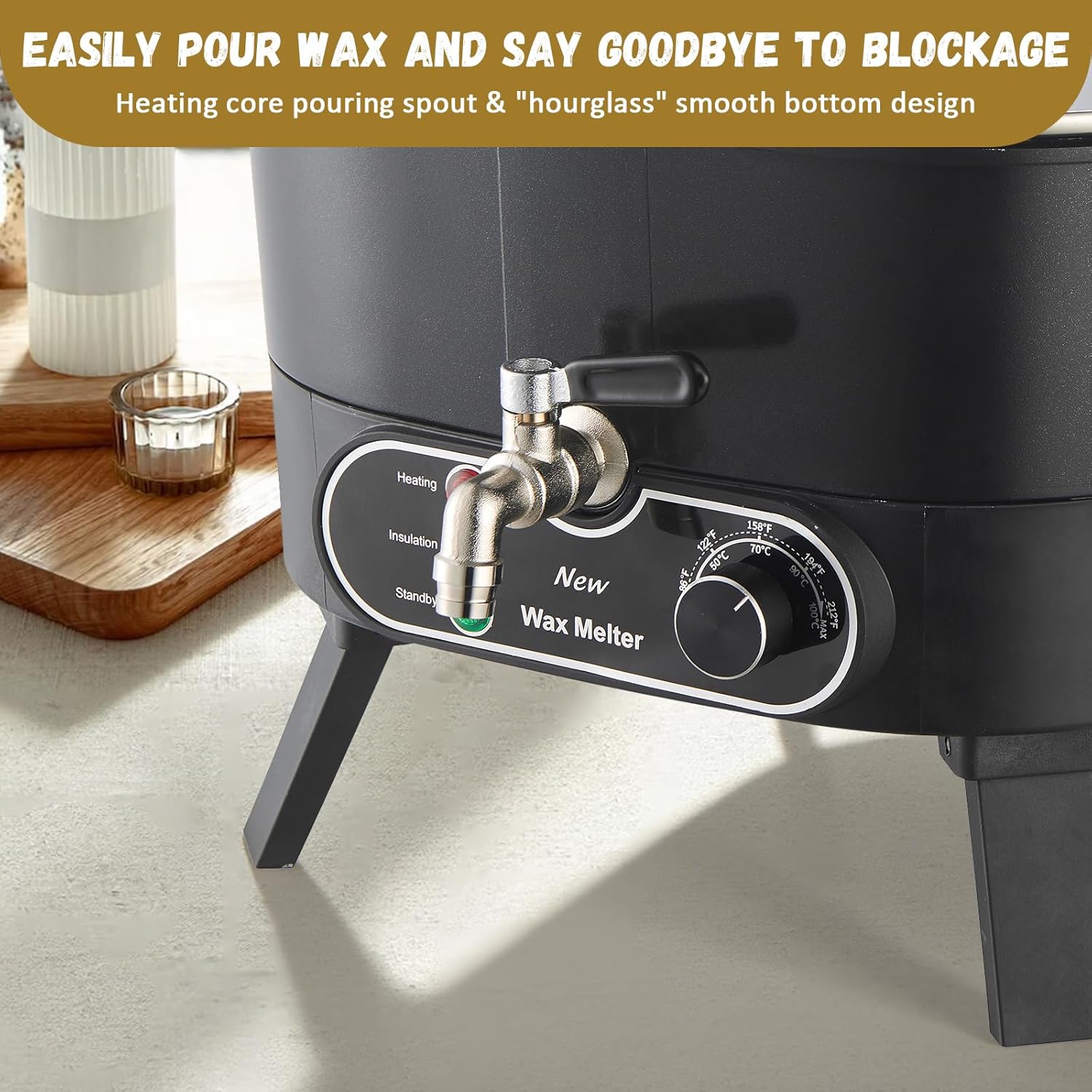 Liropau Cera da Fusione Elettrica 6L per Candele - immagine 5