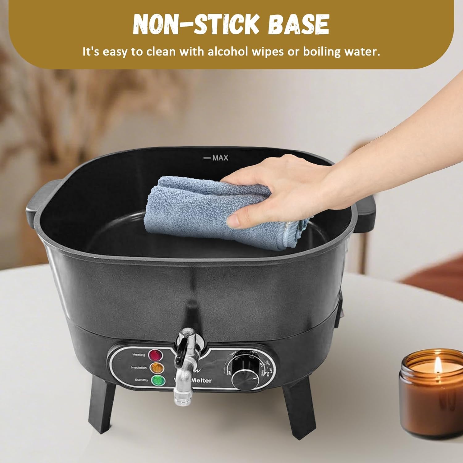 Liropau Cera da Fusione Elettrica 6L per Candele - immagine 6