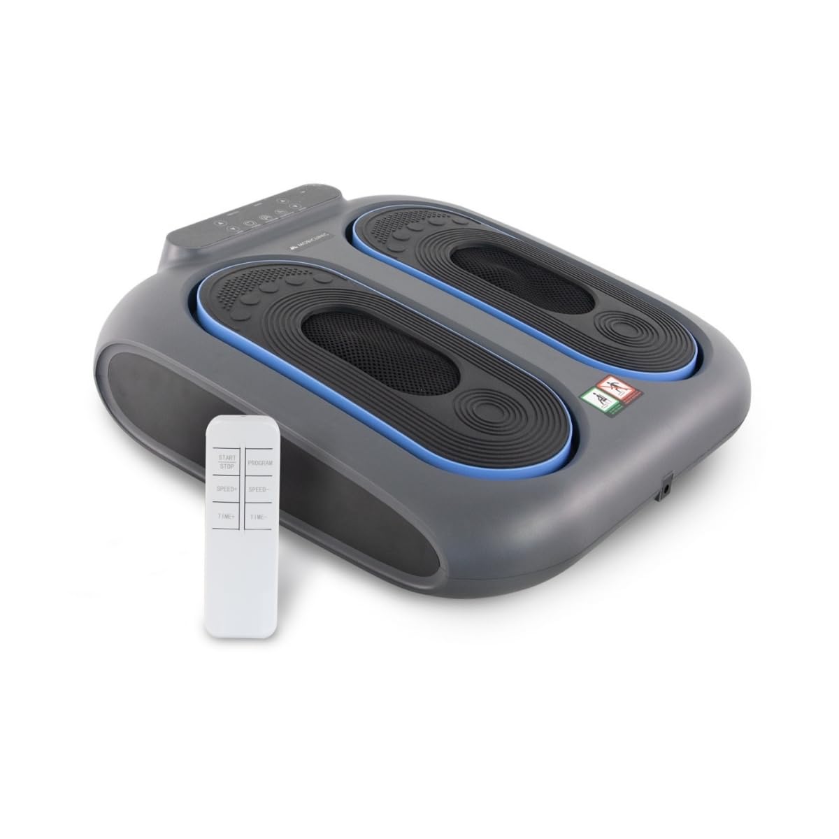 Mobiclinic® fitness, Massaggiatore per piedi elettrico, 10 livelli di vibrazione, 5 programmi, Timer, Vibrolegs, Vibromassaggiatore, Pedana vibrante, Telecomando e display led, Vibfit