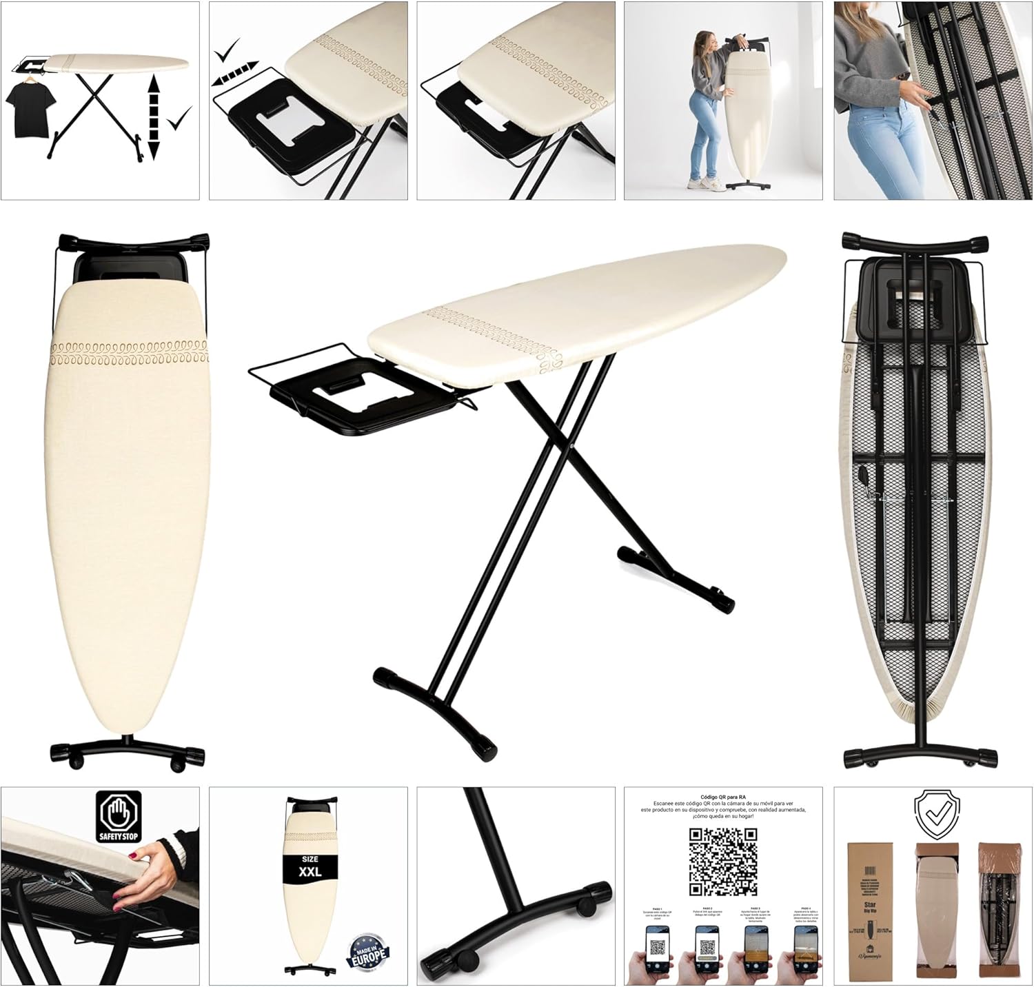 Asse da Stiro StarBigVIP Premium 130x47 cm - immagine 3