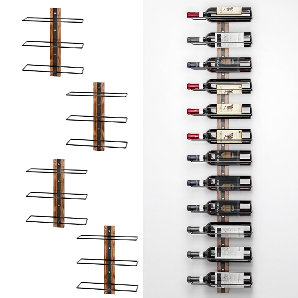 Shally Dogan Stand Portabottiglie da Muro (4 Pezzi)