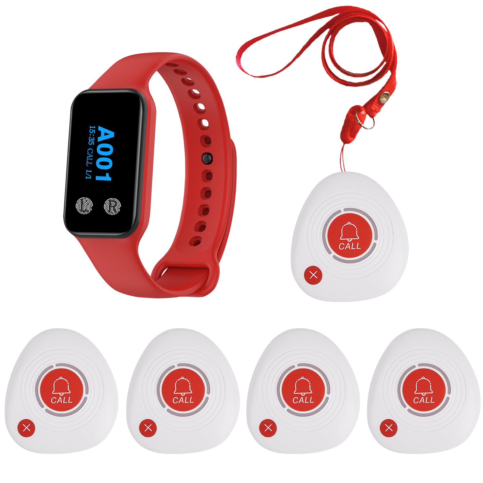 Wnkrun Pulsante di Emergenza Wireless per Anziani