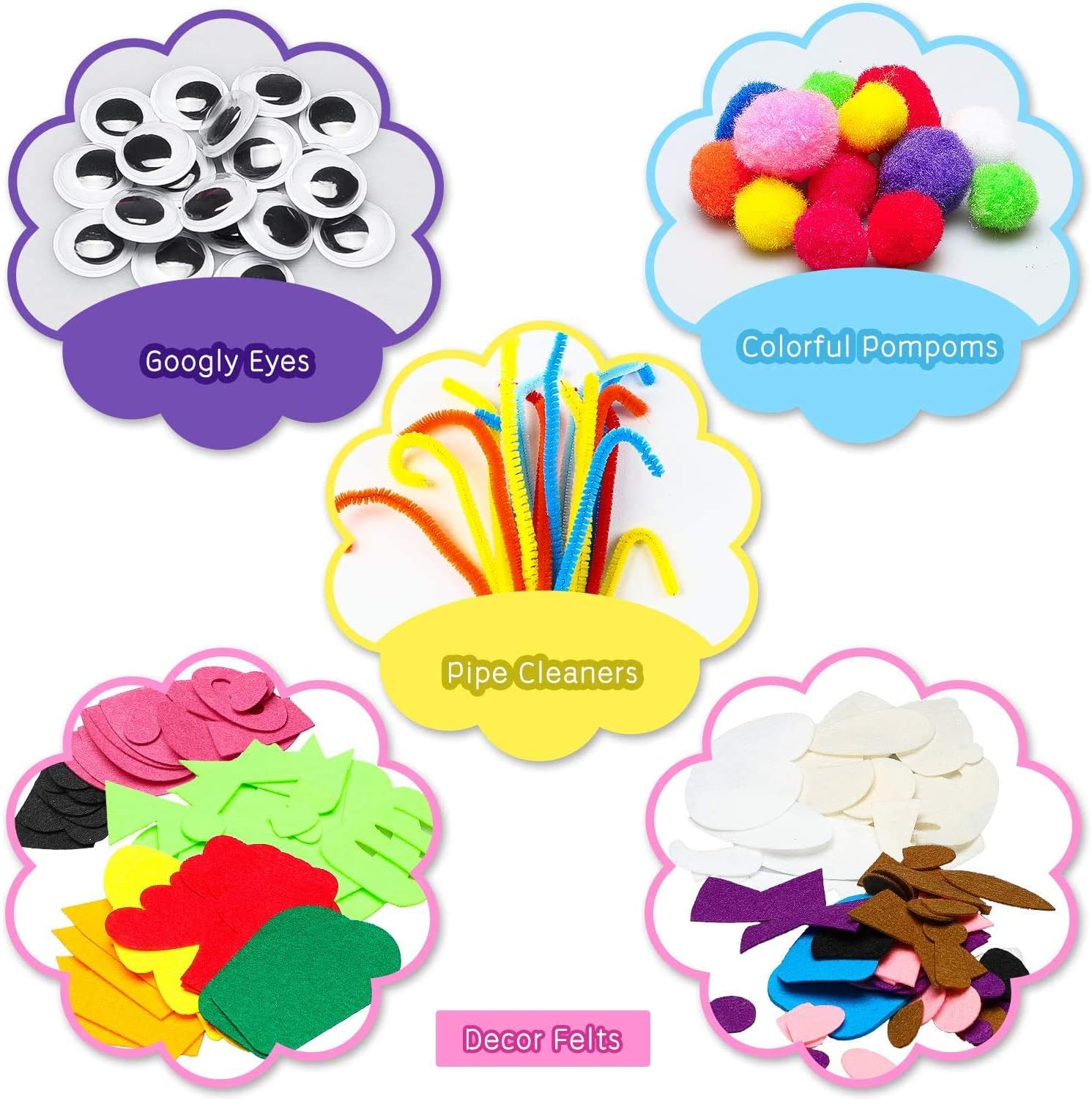 Watinc Lavoretti Creativi per Bambini - Burattini in Feltro - immagine 2