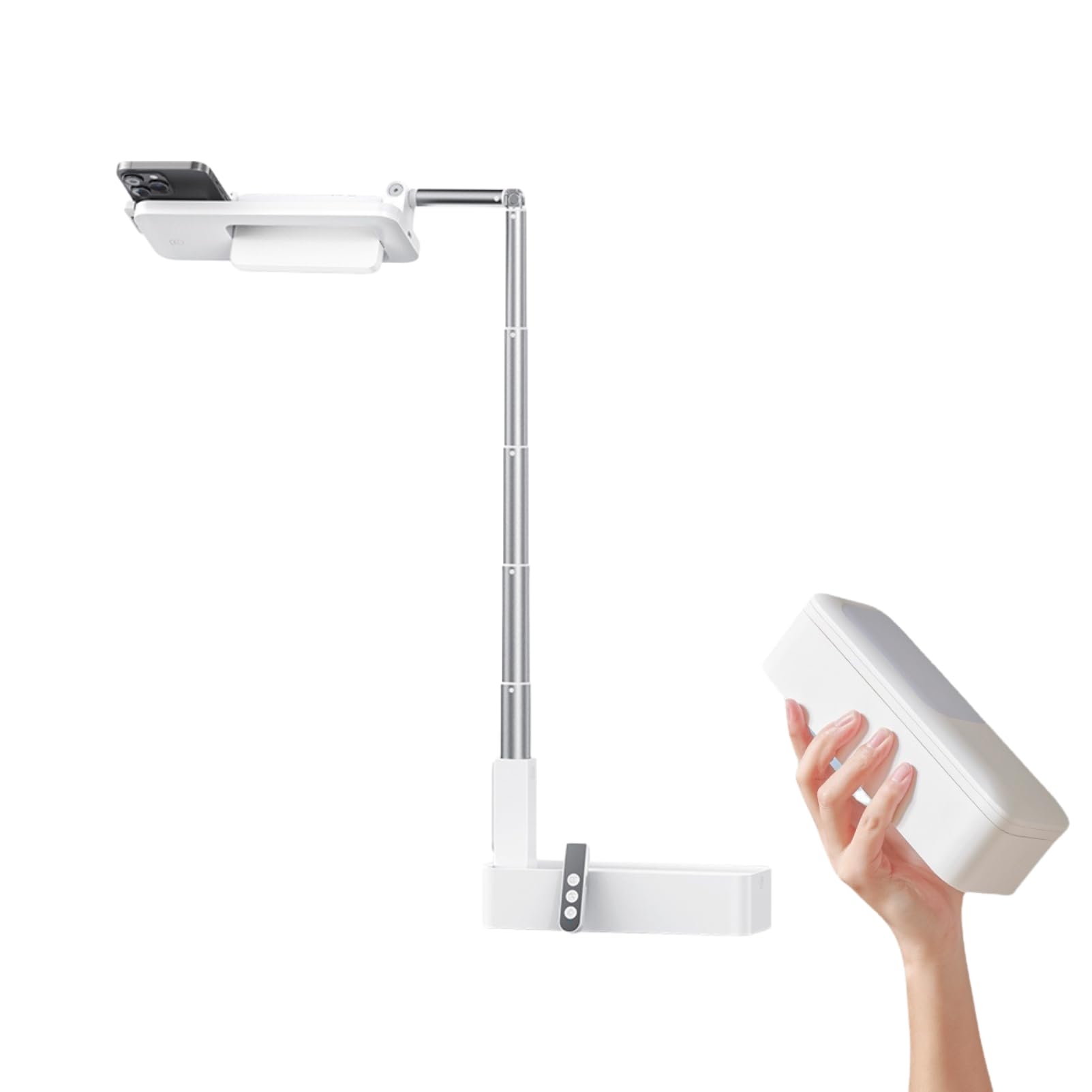 Supporto Selfie Estensibile con Luce LED 5 Luminosità