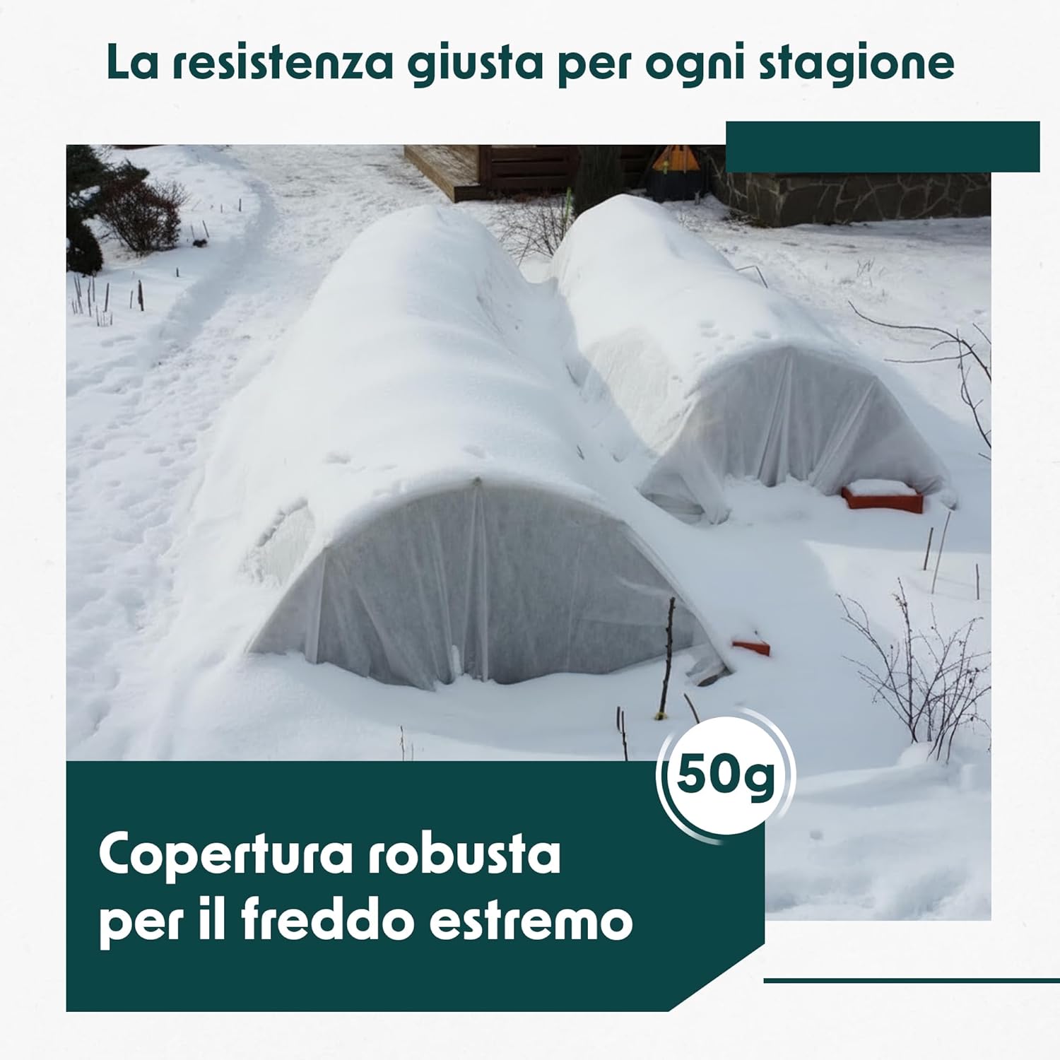 GARDENIX Tessuto Non Tessuto Invernale 50 g/m² - immagine 3