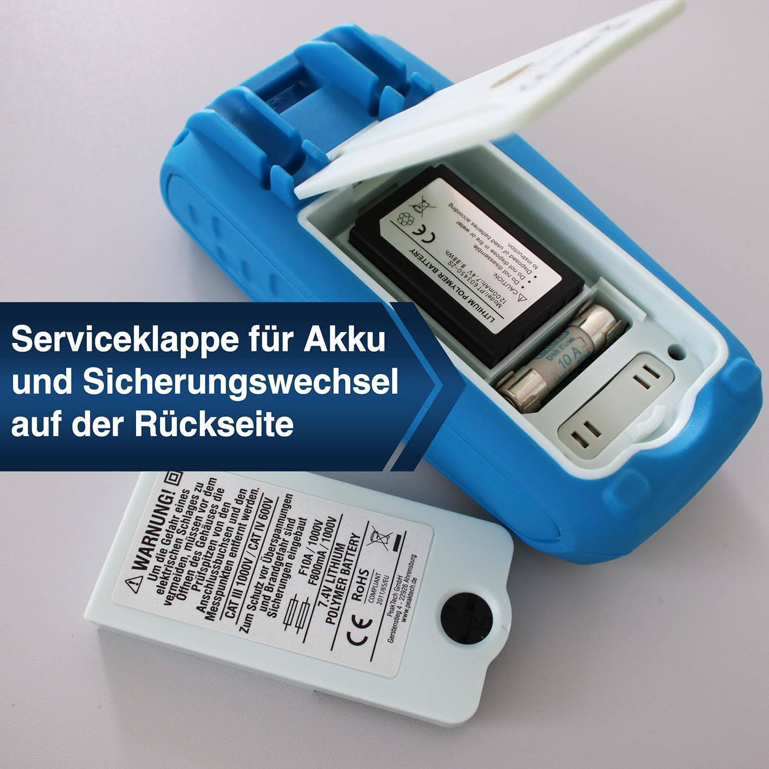 Peaktech 3440 - Multimetro Digitale True RMS Bluetooth 4 - immagine 5