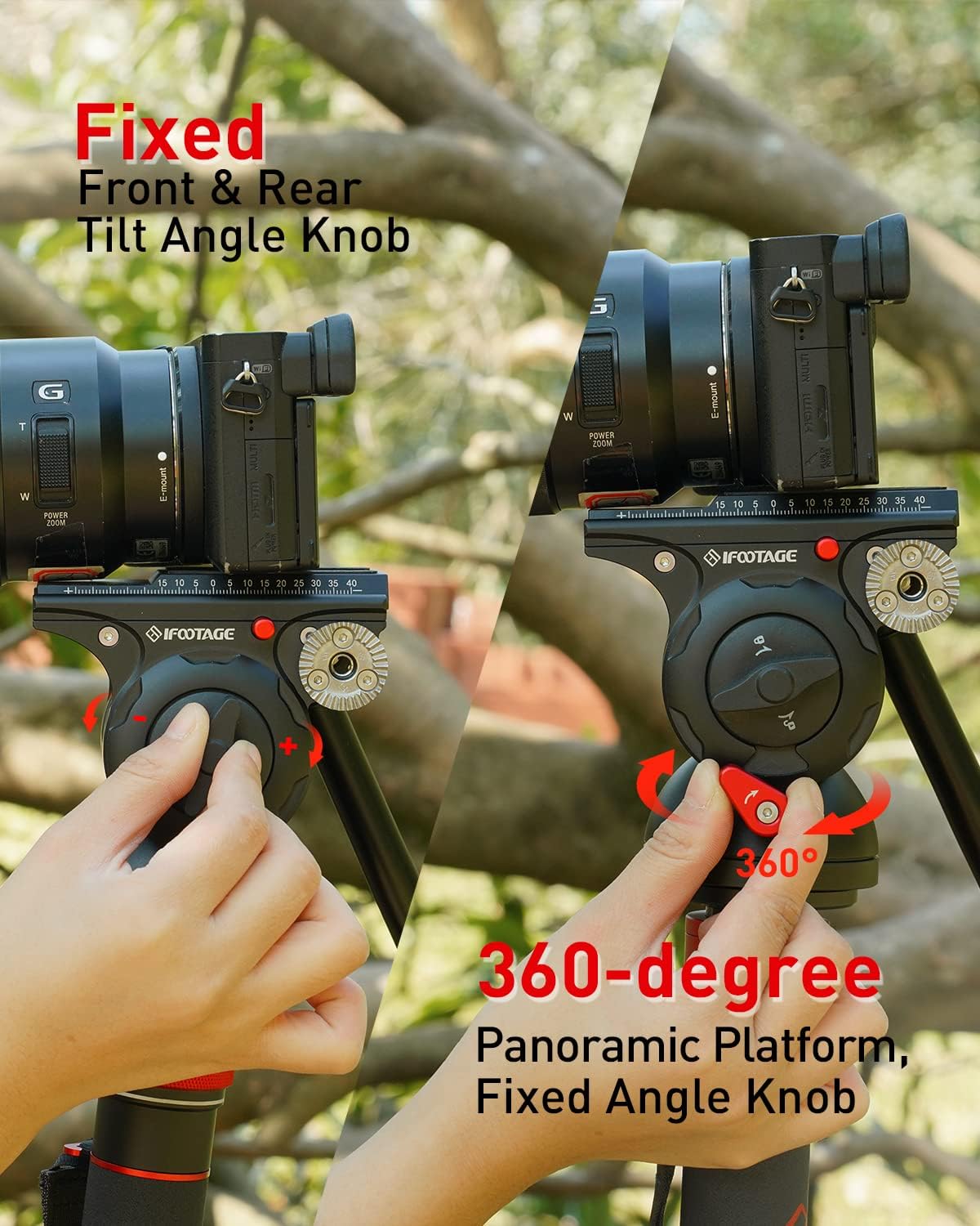 Ifootage Komodo K5S - Testa Treppiede Video in Alluminio - immagine 5