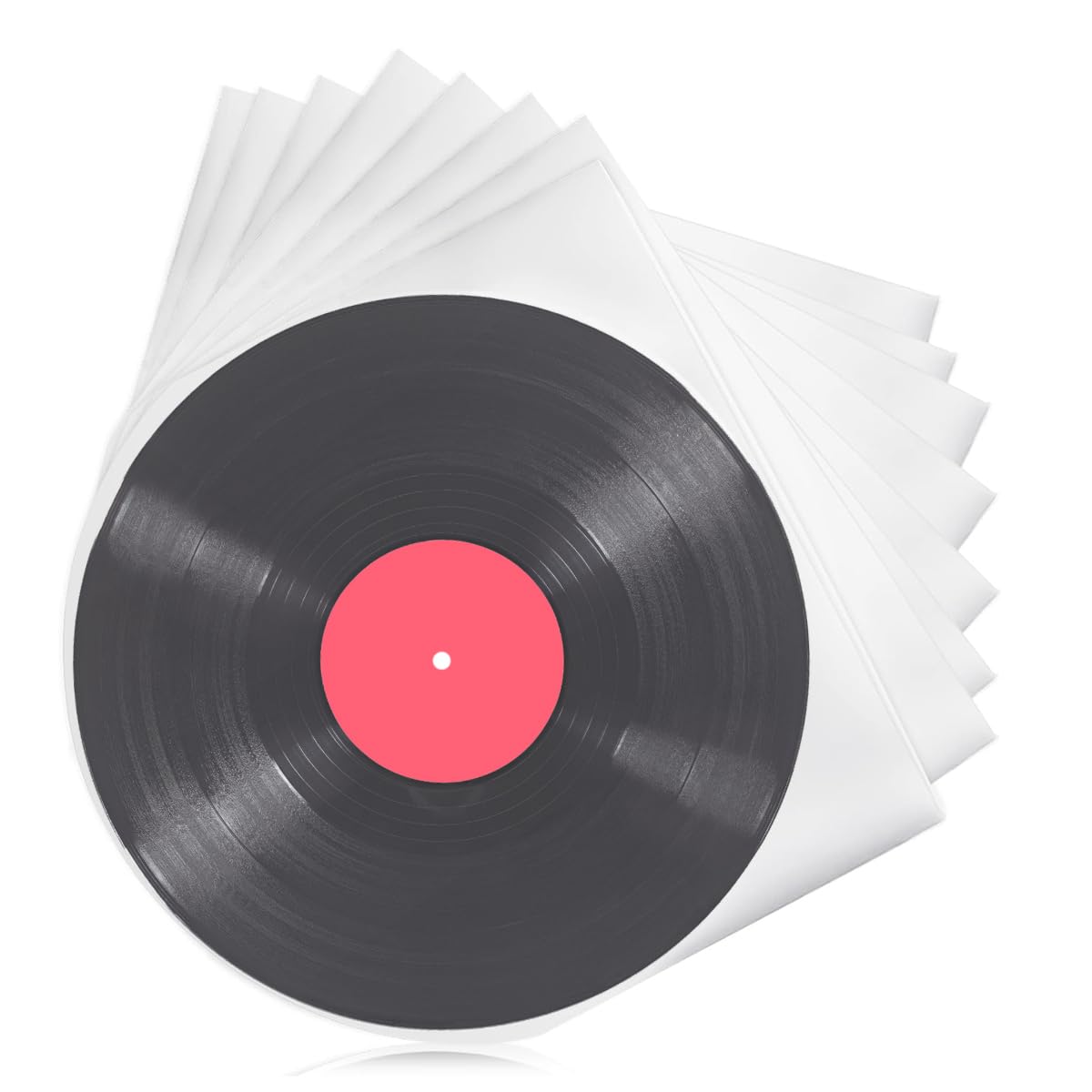 BUOSHUO 50 Pezzi Buste Antistatiche per Vinili 33 Giri